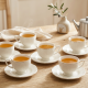Tea Cup and Saucer Set - 6 Pcs